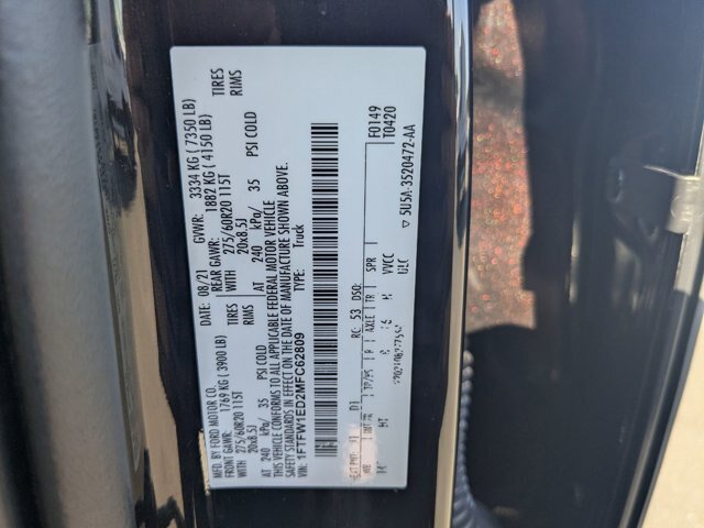 Certified 2021 Ford F150 Lariat w/ Equipment Group 502A High AWD/4WD image 38