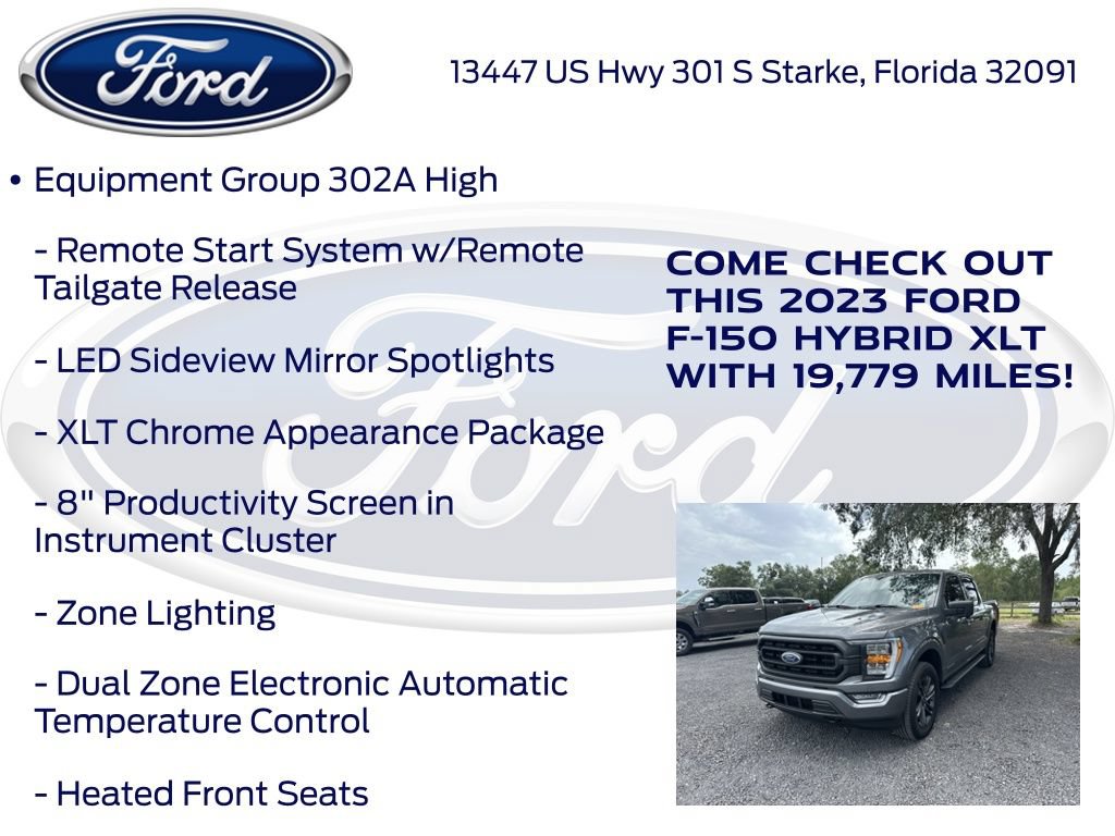Certified 2023 Ford F150 XLT w/ Equipment Group 302A High AWD/4WD image 22