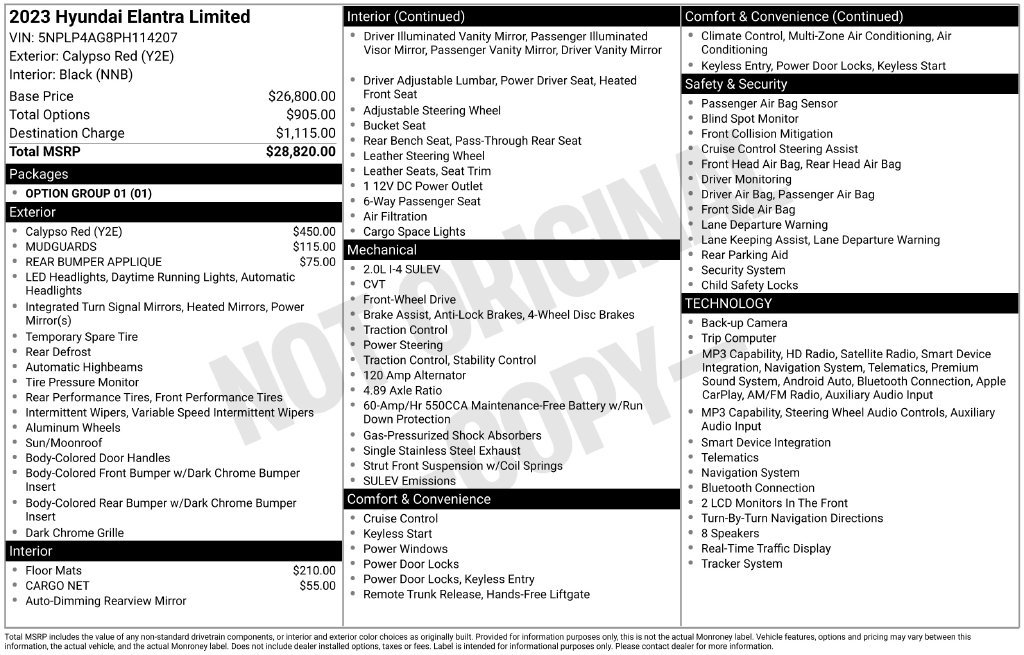 Used 2023 Hyundai Elantra Limited FWD image 5
