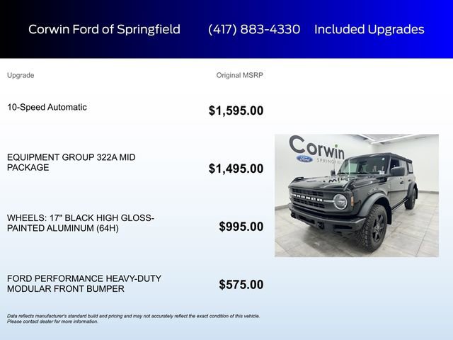 Certified 2022 Ford Bronco Black Diamond image 6