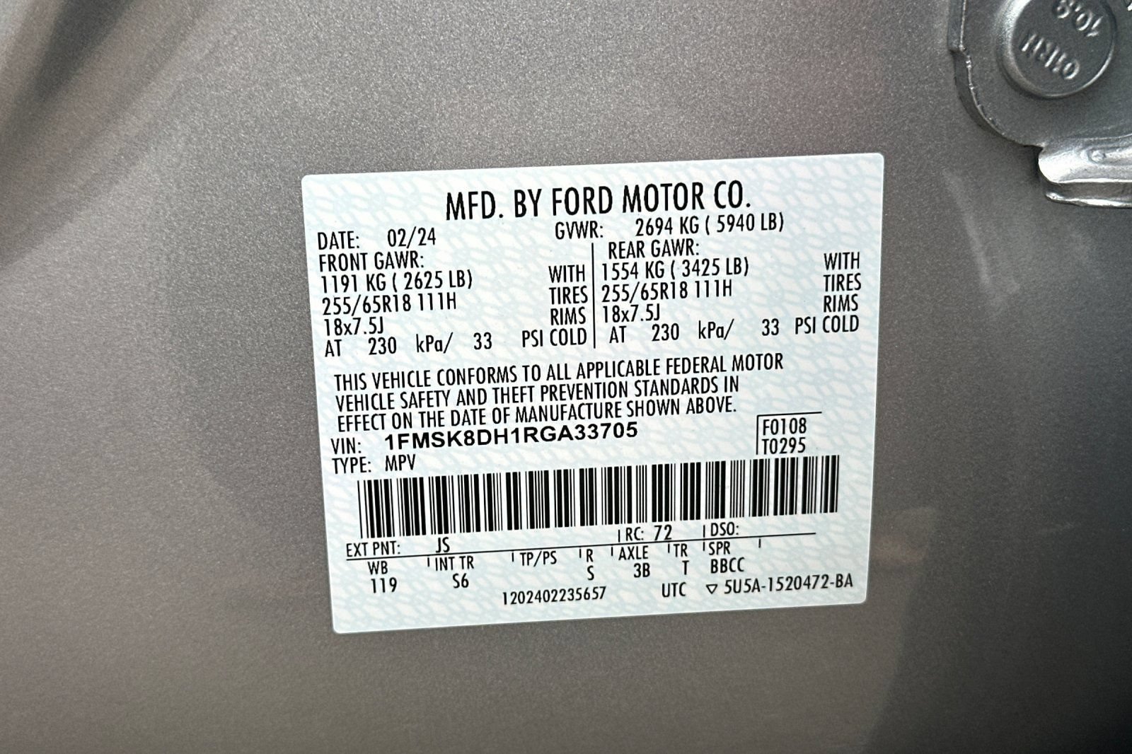Certified 2024 Ford Explorer XLT w/ Equipment Group 202A AWD/4WD image 59