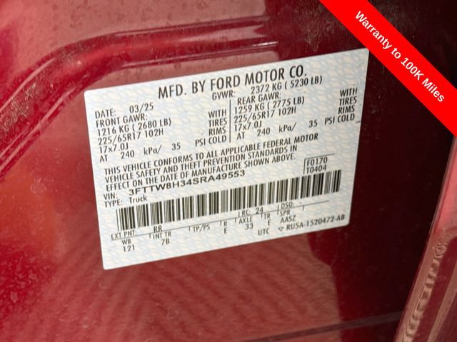 Certified 2025 Ford Maverick XLT FWD image 36