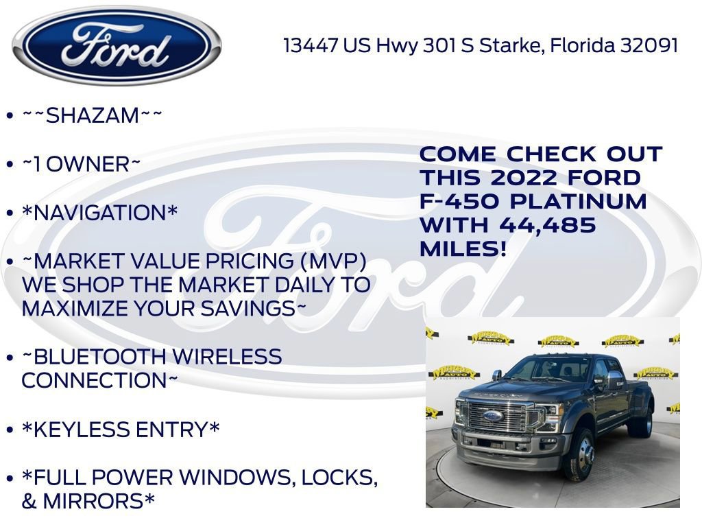 Certified 2022 Ford F450 Platinum w/ FX4 Off-Road Package image 11