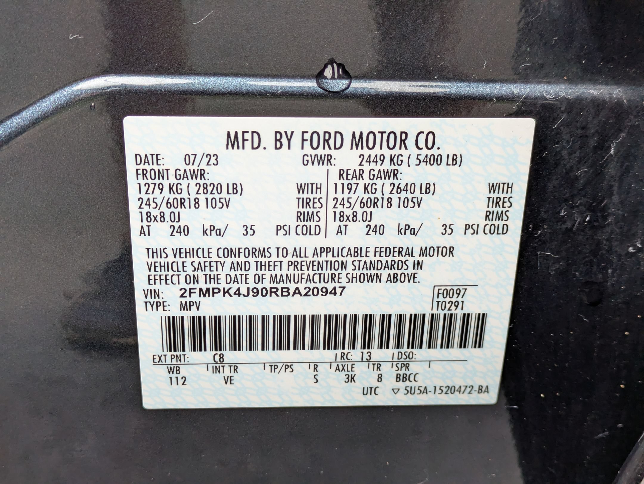 Certified 2024 Ford Edge SEL w/ Convenience Package AWD/4WD image 26