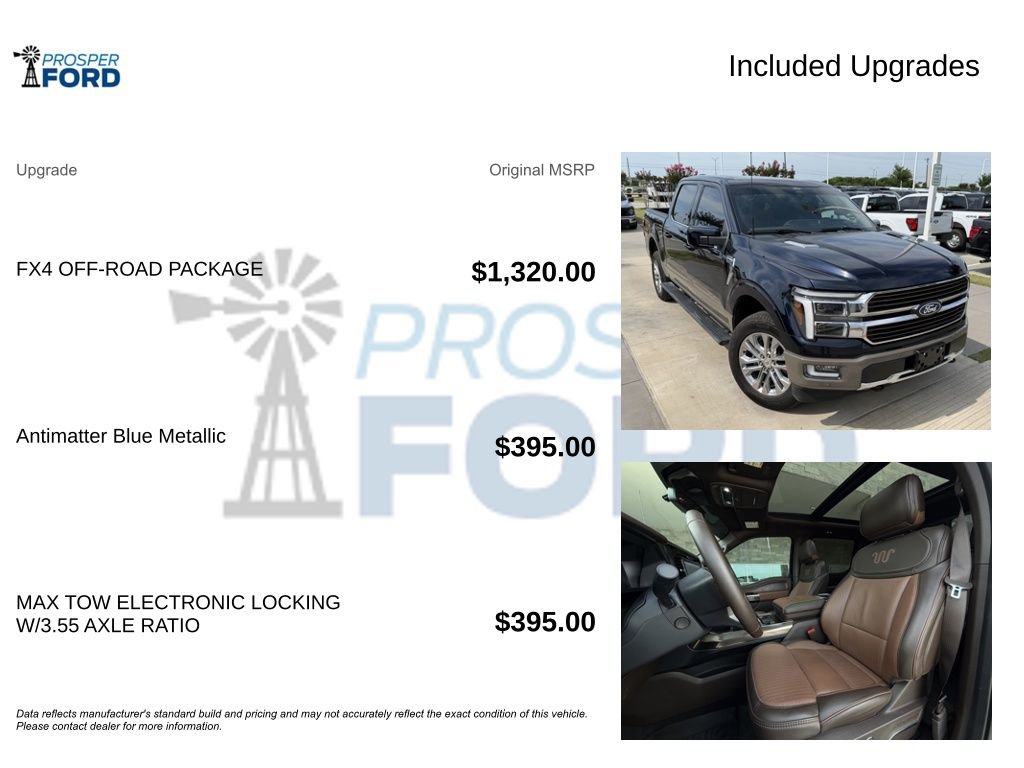 Certified 2025 Ford F150 King Ranch w/ FX4 Off-Road Package AWD/4WD image 3
