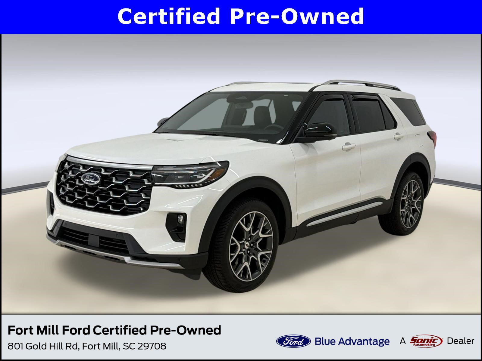 Certified 2025 Ford Explorer Platinum w/ Ultimate Package