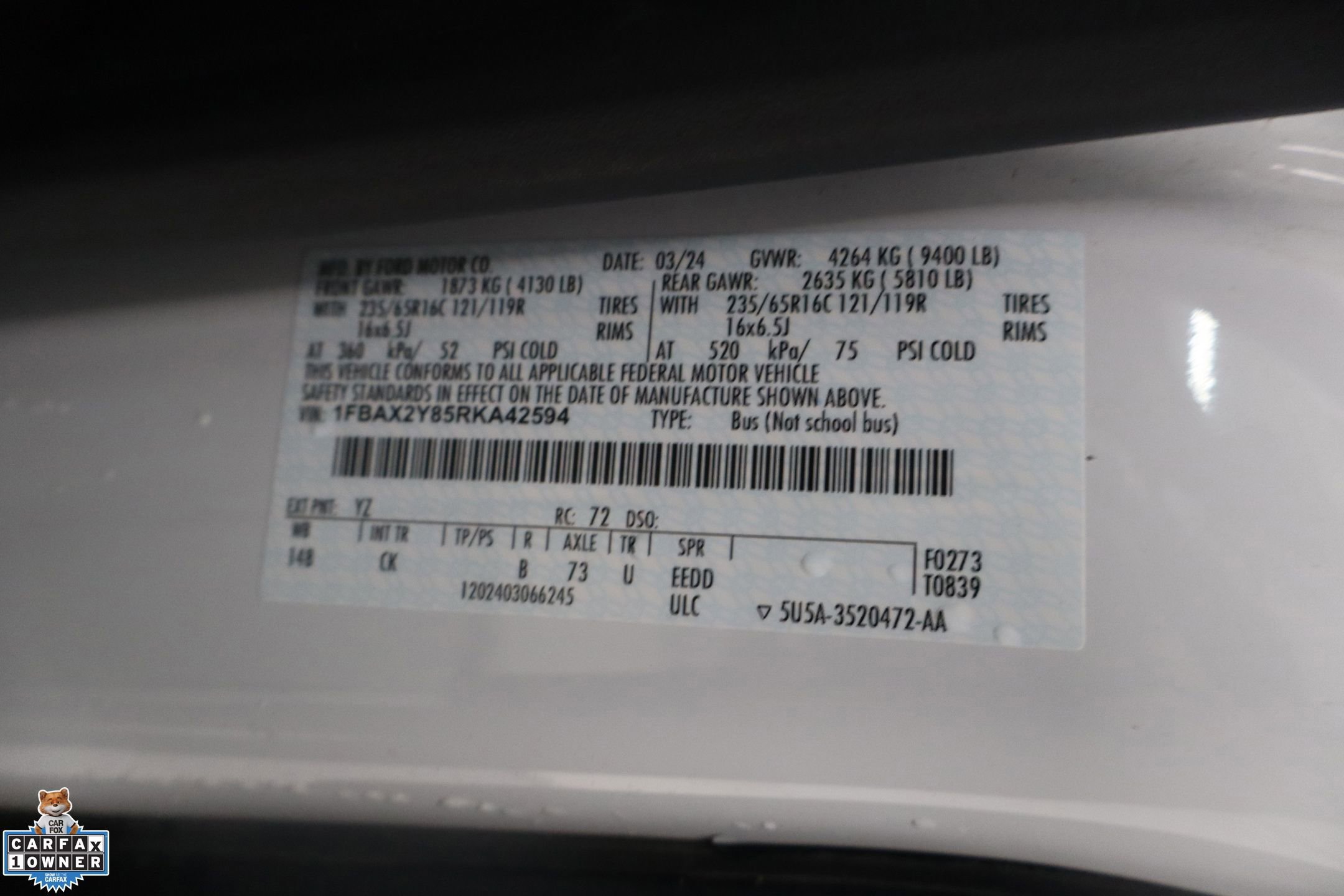 Certified 2024 Ford Transit 350 XLT RWD image 37