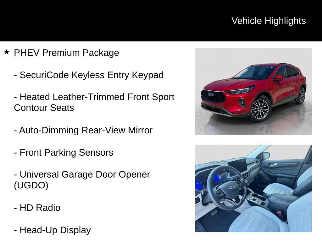 Certified 2023 Ford Escape SE w/ PHEV Premium Package FWD image 11