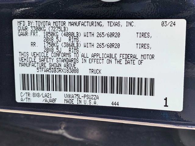 Used 2024 Toyota Tundra Platinum w/ TRD Off-Road Package image 38