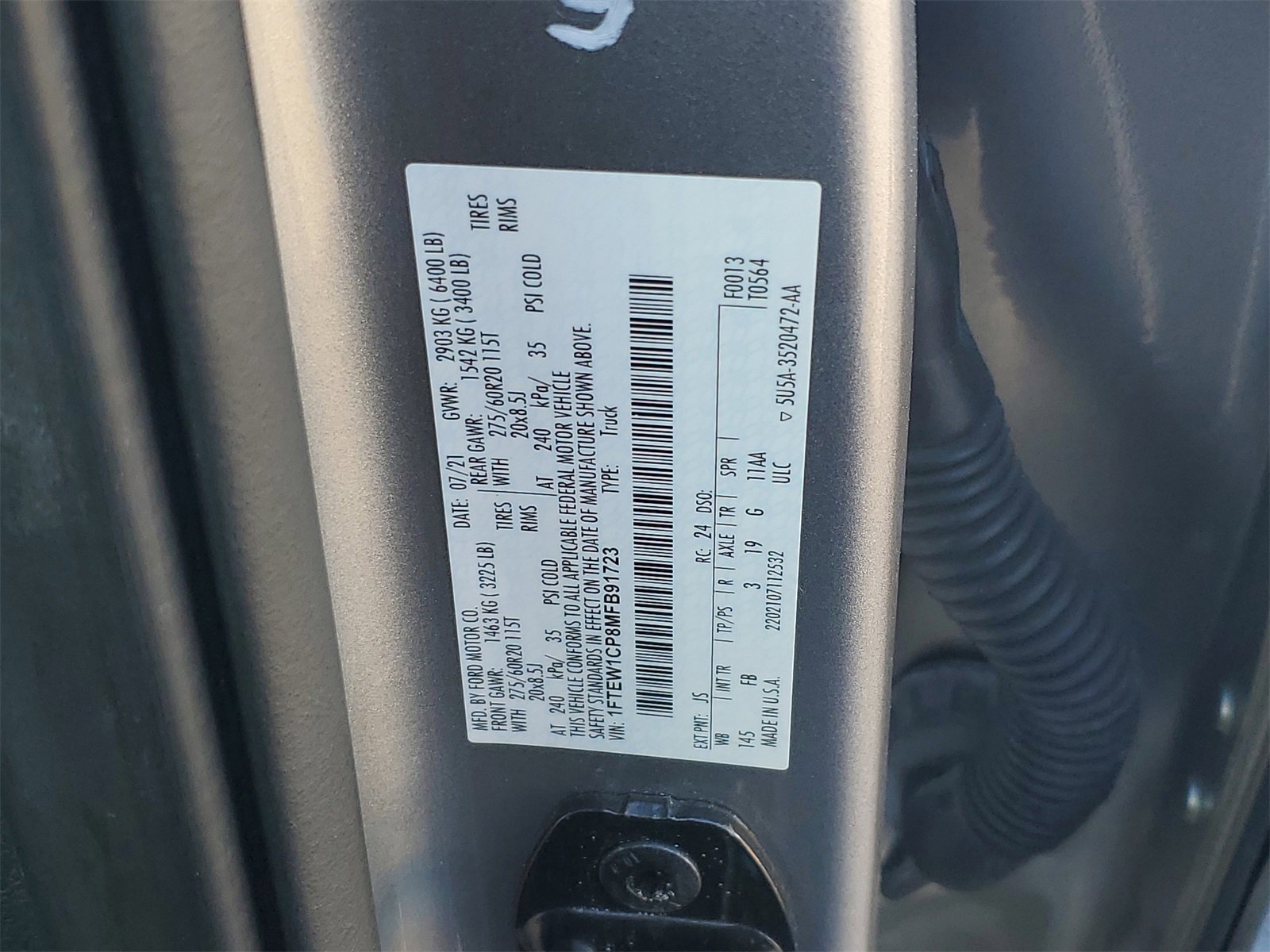 Certified 2021 Ford F150 XLT w/ Equipment Group 302A High image 33