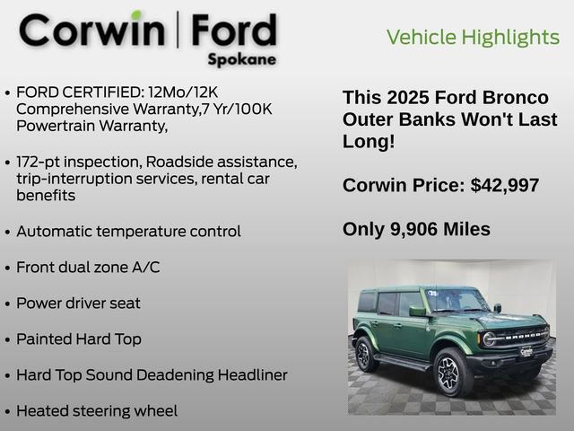 Certified 2025 Ford Bronco Outer Banks image 12