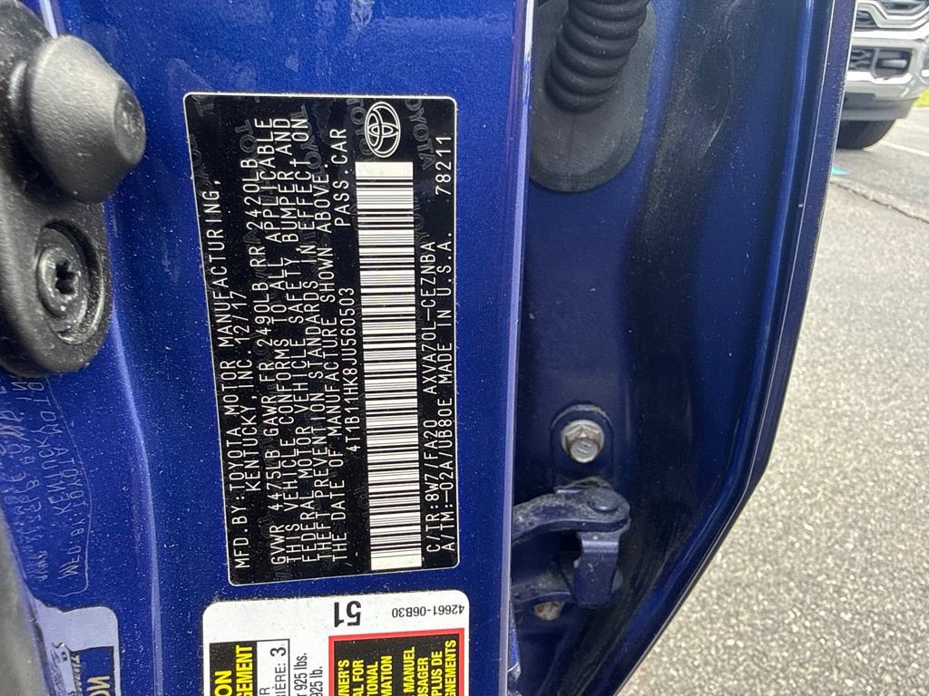 Used 2018 Toyota Camry LE FWD image 11