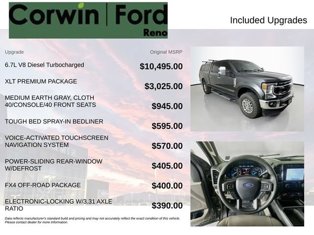 Certified 2020 Ford F350 XLT w/ XLT Premium Package AWD/4WD image 3