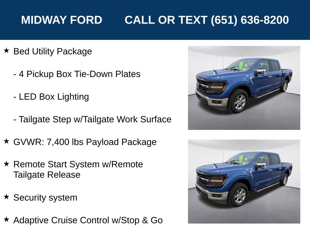 Certified 2024 Ford F150 XLT w/ Equipment Group 302A MID AWD/4WD image 12