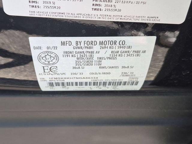 Certified 2022 Ford Explorer ST-Line w/ Class IV Trailer Tow Package AWD/4WD image 34