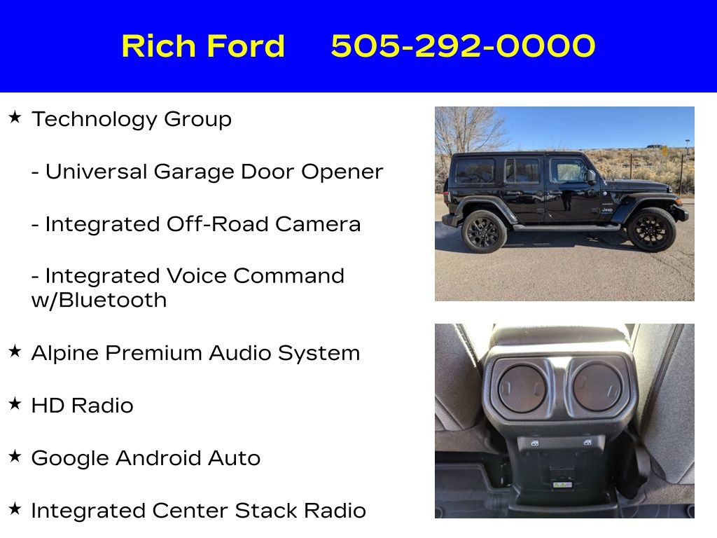 Used 2024 Jeep Wrangler Sahara 4xe w/ Technology Group image 26