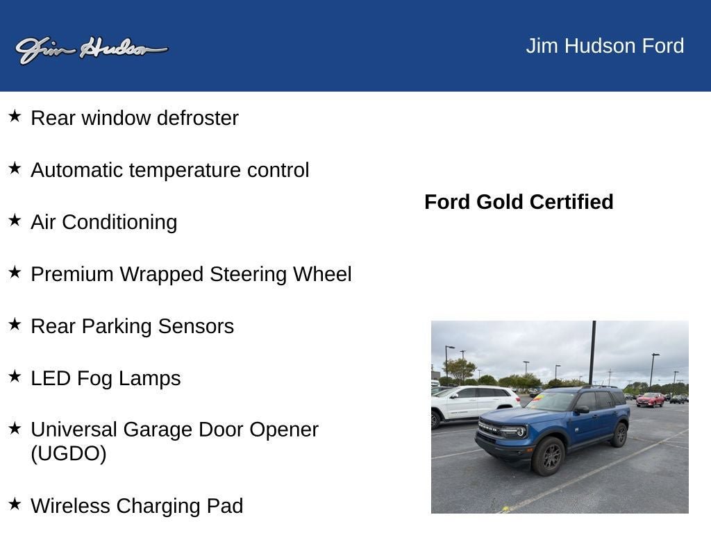 Certified 2024 Ford Bronco Sport Big Bend w/ Convenience Package AWD/4WD image 8