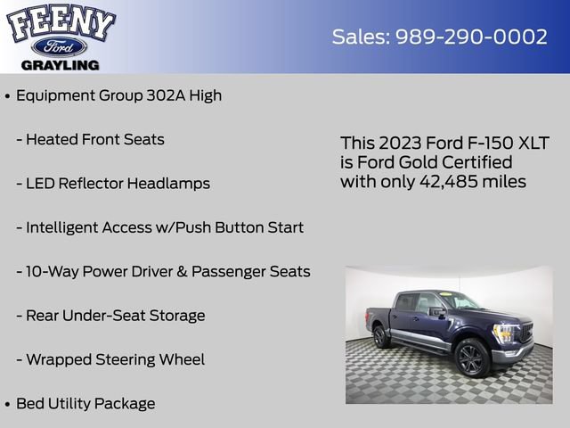 Certified 2023 Ford F150 XLT w/ Equipment Group 302A High AWD/4WD image 20
