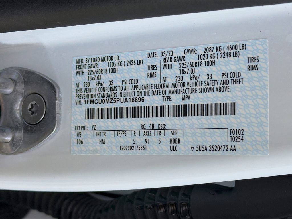 Certified 2023 Ford Escape ST-Line w/ Equipment Group 301A FWD image 41