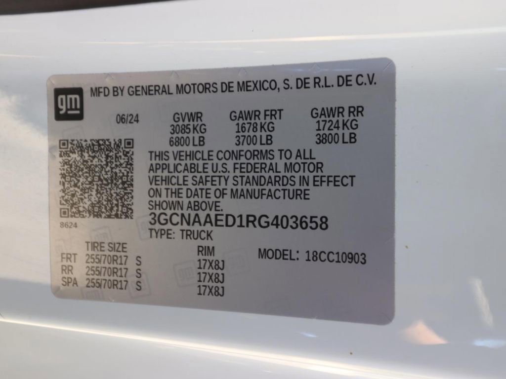 Used 2024 Chevrolet Silverado 1500 W/T w/ WT Fleet Convenience Package image 20