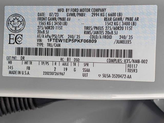 Certified 2023 Ford F150 XLT w/ Equipment Group 302A High image 36