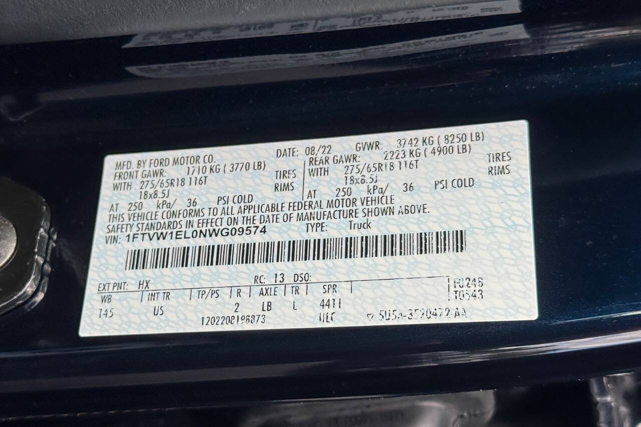 Certified 2022 Ford F150 Lightning XLT AWD/4WD image 26
