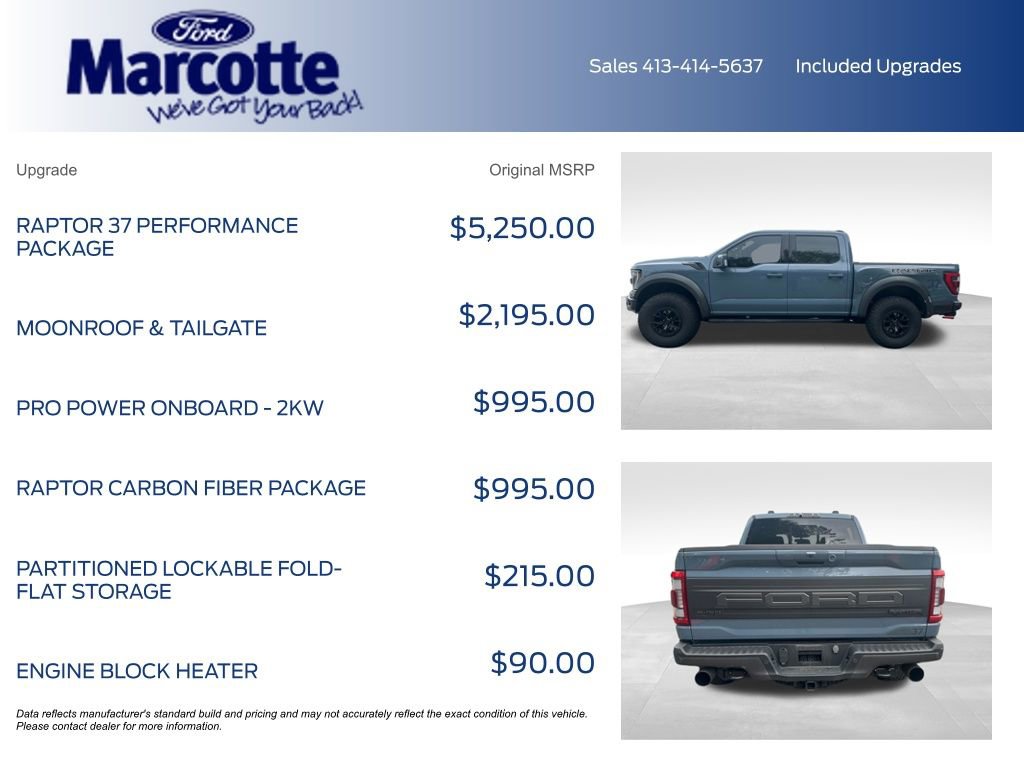 Certified 2023 Ford F150 Raptor w/ Raptor 37 Performance Package AWD/4WD image 4