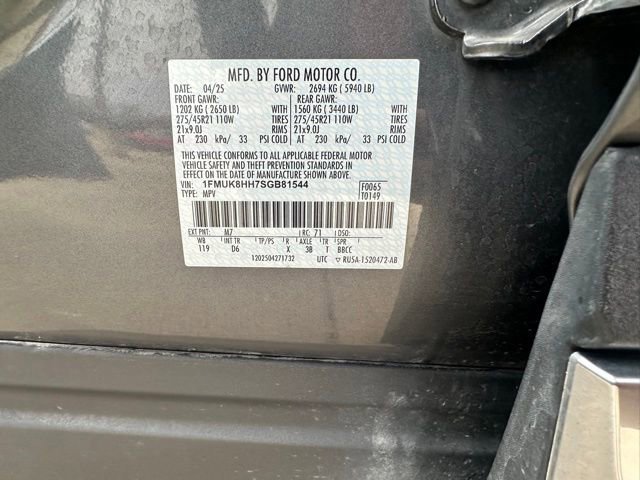 Certified 2025 Ford Explorer Platinum w/ LUX Leather Package image 10