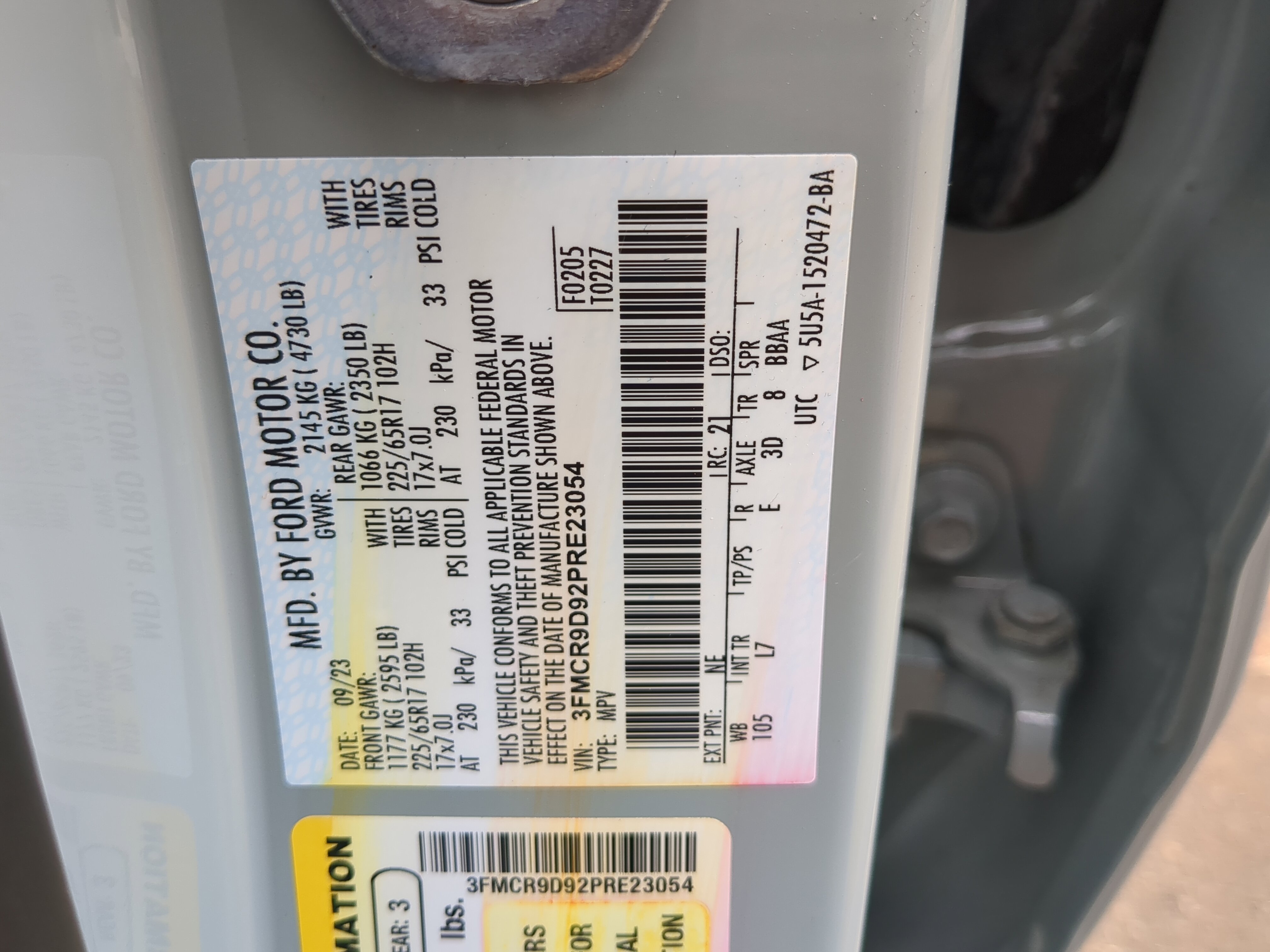 Certified 2023 Ford Bronco Sport Badlands AWD/4WD image 28