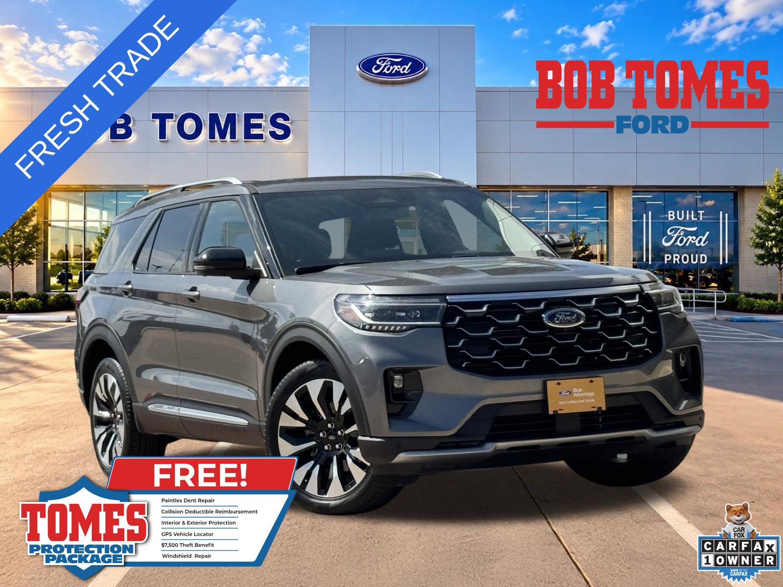 Certified 2025 Ford Explorer Platinum w/ LUX Leather Package