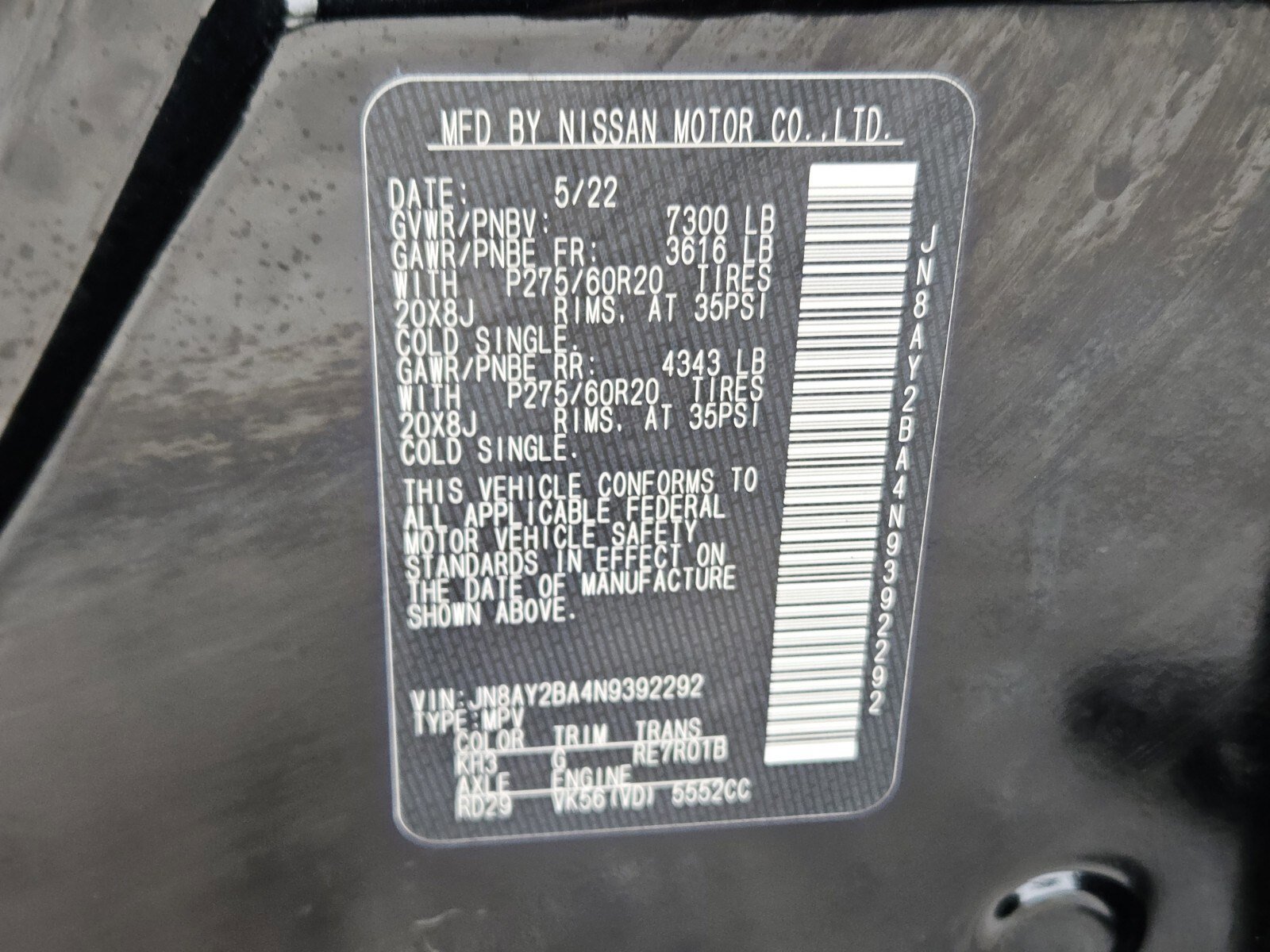 Used 2022 Nissan Armada SL w/ Captain's Chairs Package image 34