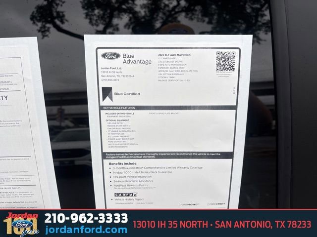 Certified 2023 Ford Maverick XLT w/ Equipment Group 300A Standard image 12