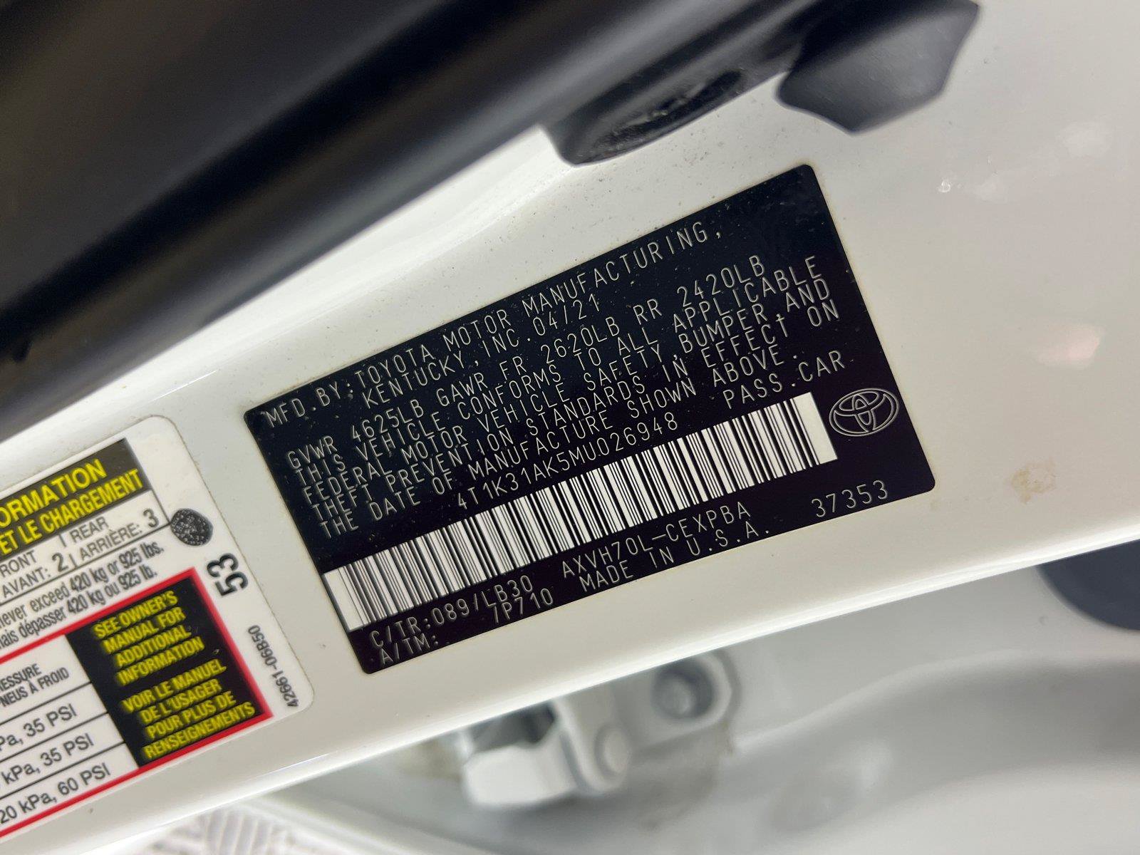 Used 2021 Toyota Camry XSE FWD image 36
