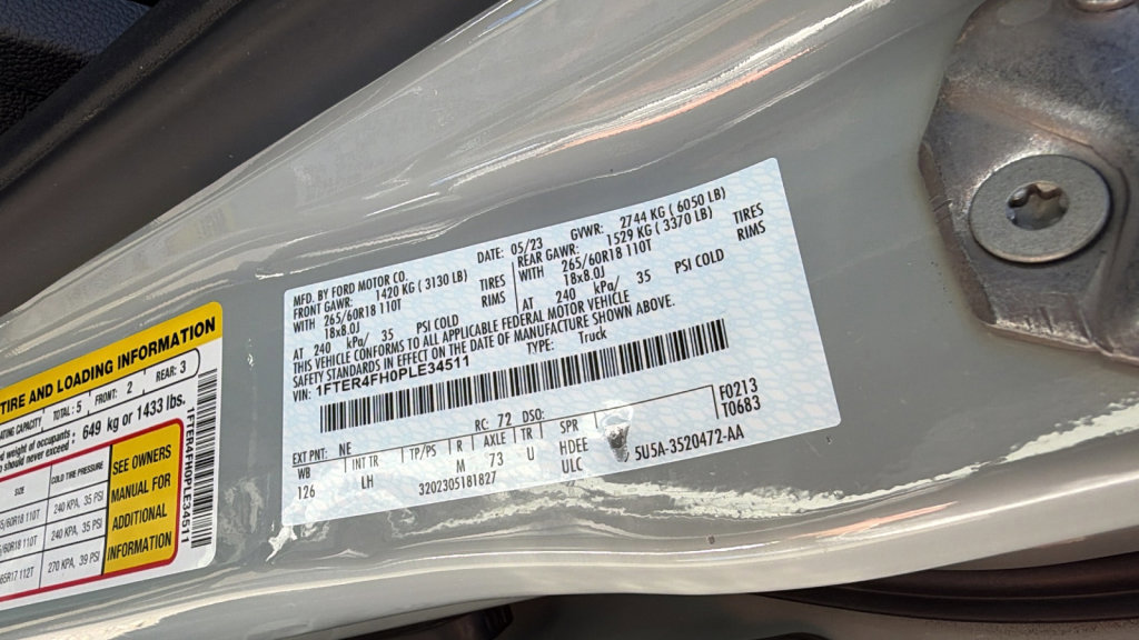 Certified 2023 Ford Ranger XLT w/ Equipment Group 301A Mid image 30