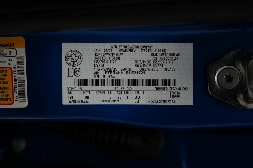 Certified 2024 Ford Ranger XLT w/ Equipment Group 301A Mid image 24