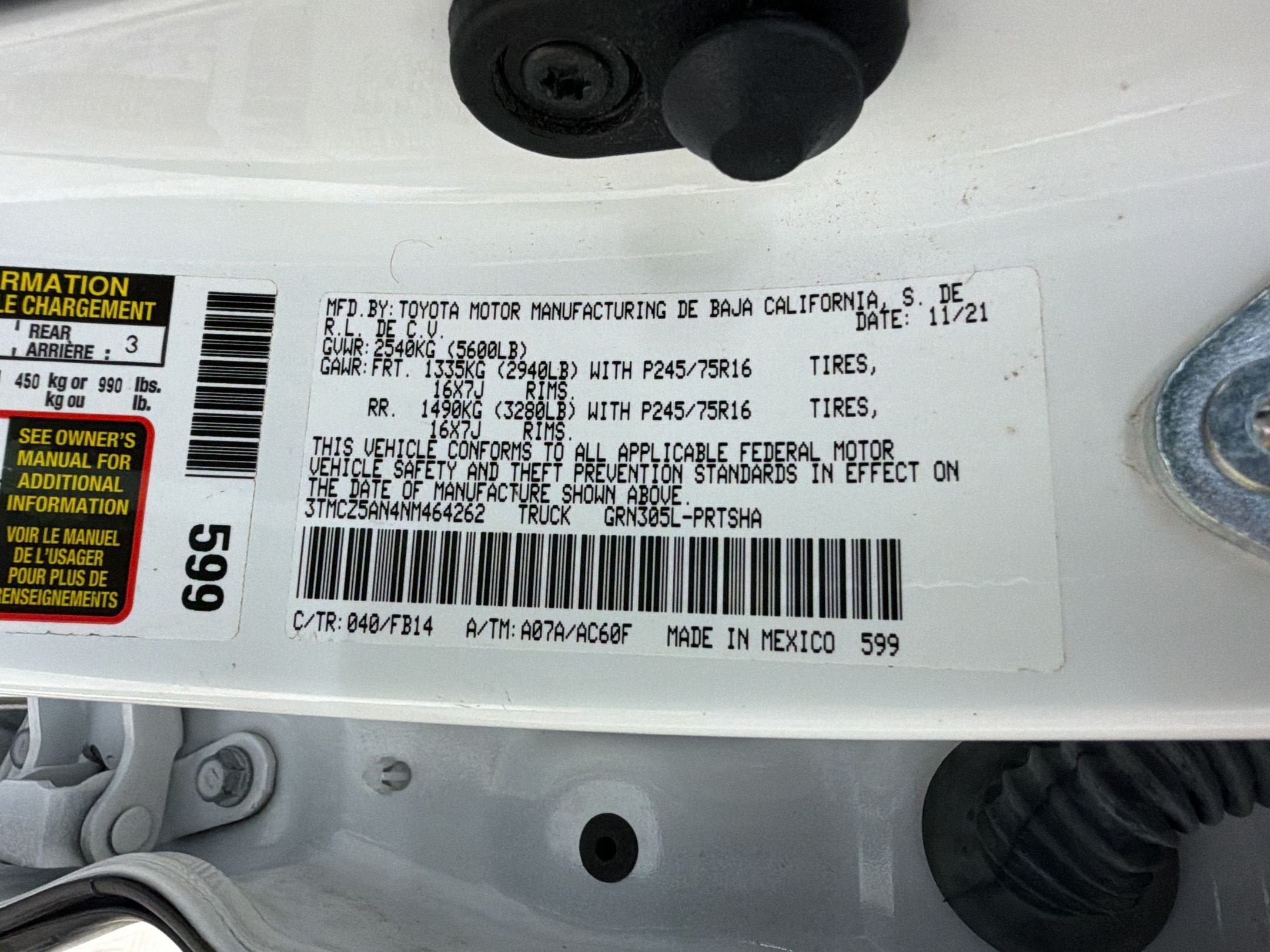 Used 2022 Toyota Tacoma SR AWD/4WD image 24