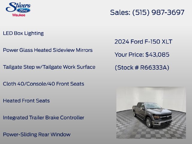 Certified 2024 Ford F150 XLT w/ Equipment Group 302A MID AWD/4WD image 28
