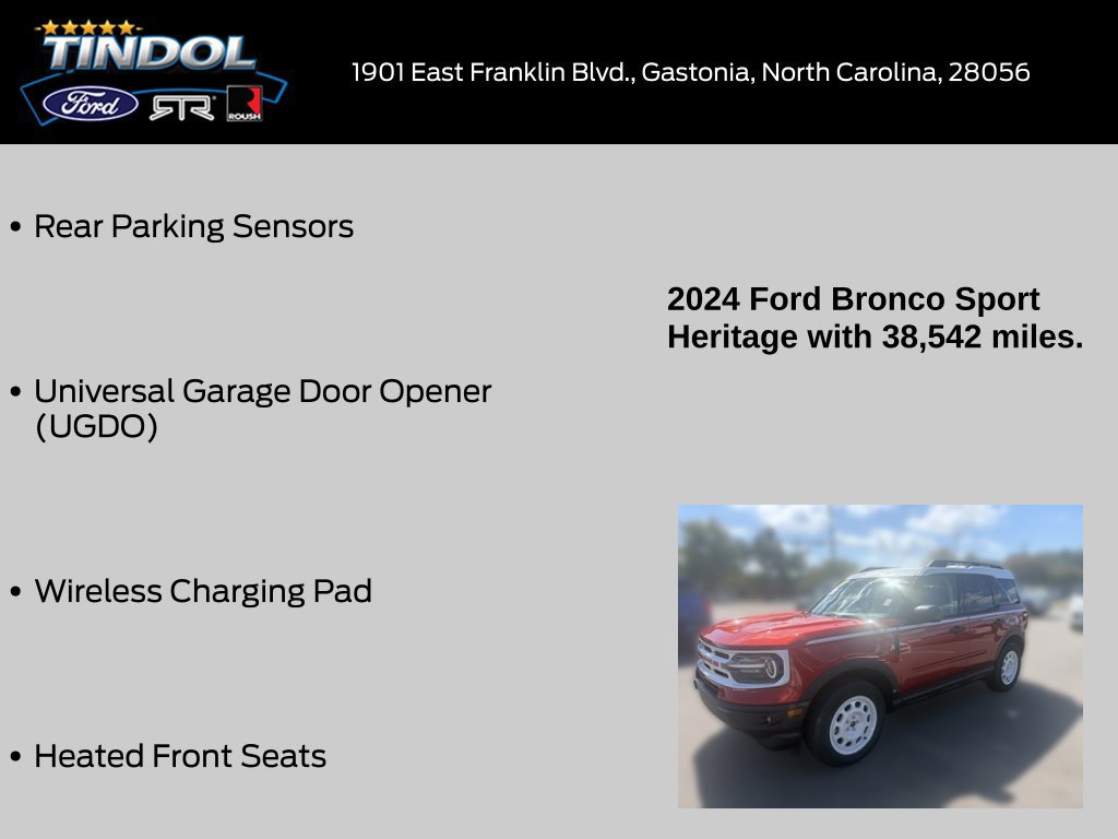 Certified 2024 Ford Bronco Sport Heritage w/ Heritage Convenience Package AWD/4WD image 17
