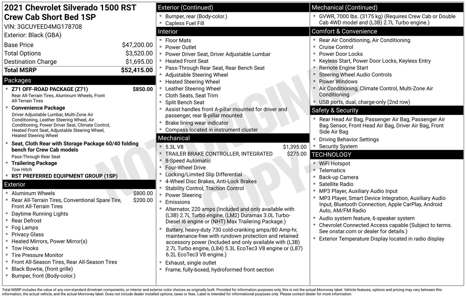 Used 2021 Chevrolet Silverado 1500 RST w/ Z71 Off-Road Package AWD/4WD image 34