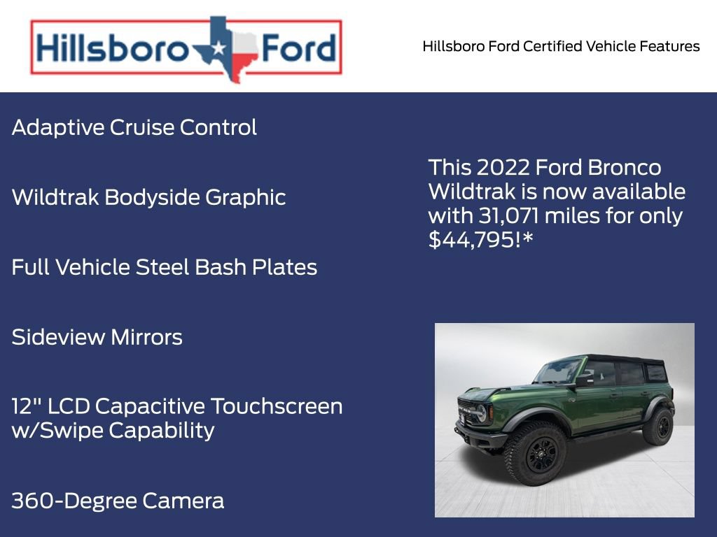 Certified 2022 Ford Bronco Wildtrak AWD/4WD image 17