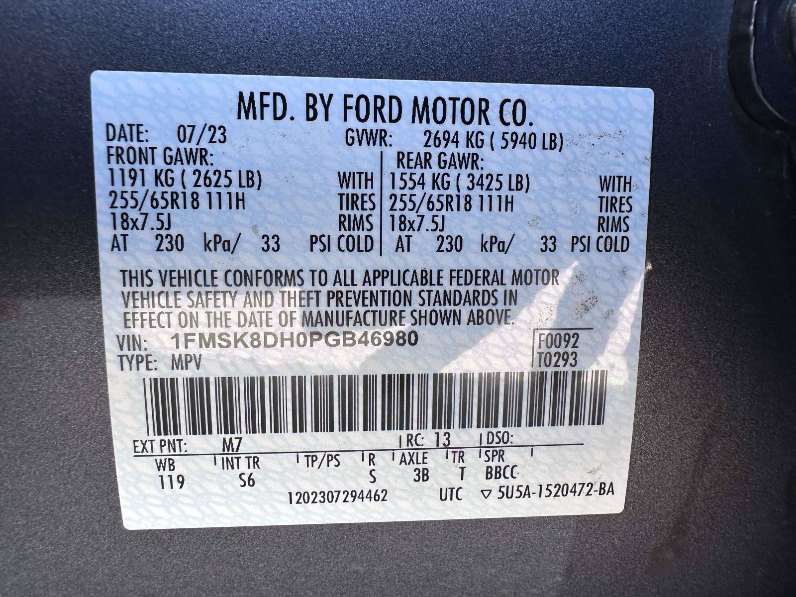 Certified 2023 Ford Explorer XLT w/ Equipment Group 202A AWD/4WD image 31