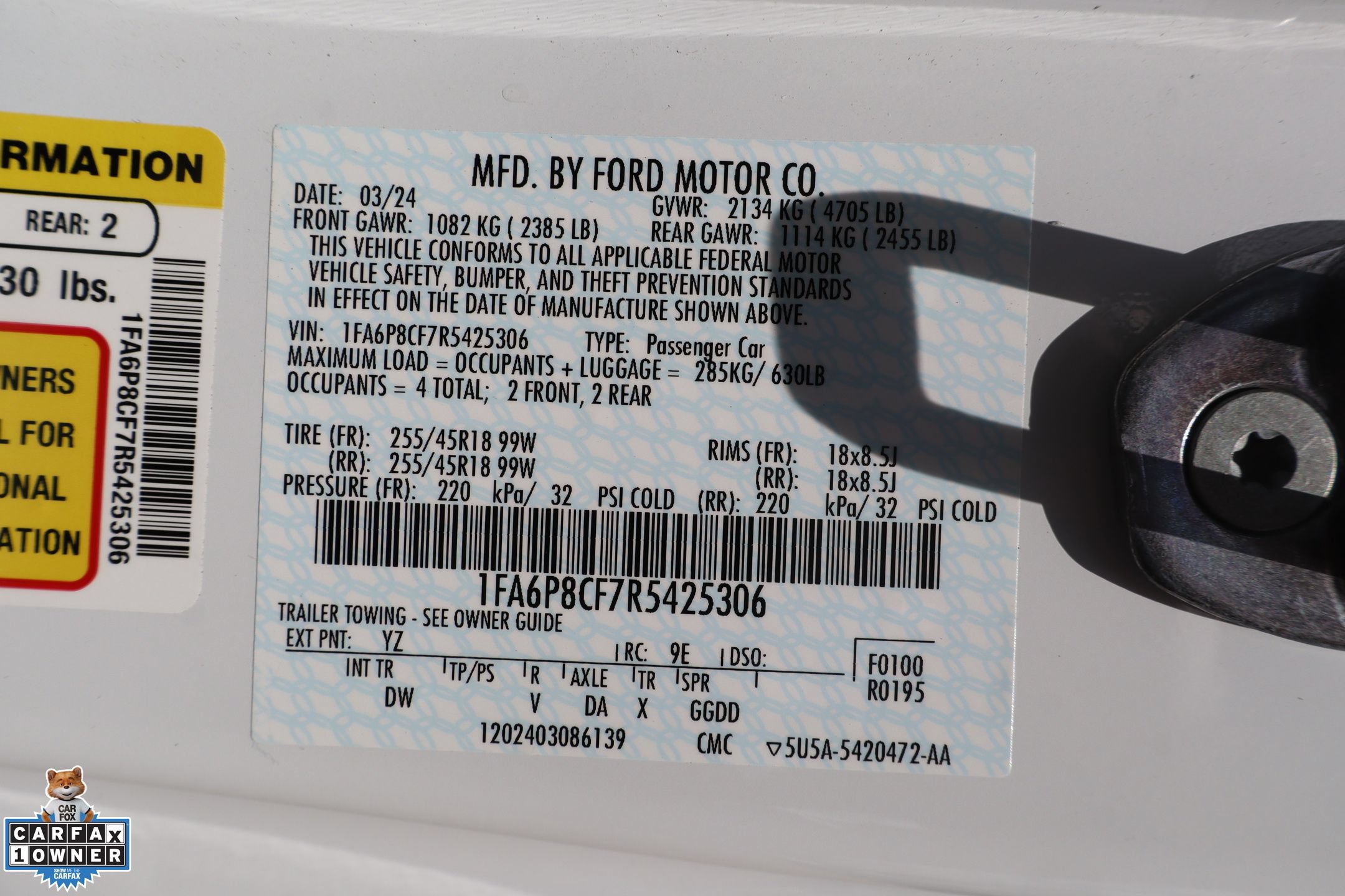 Certified 2024 Ford Mustang GT RWD image 28