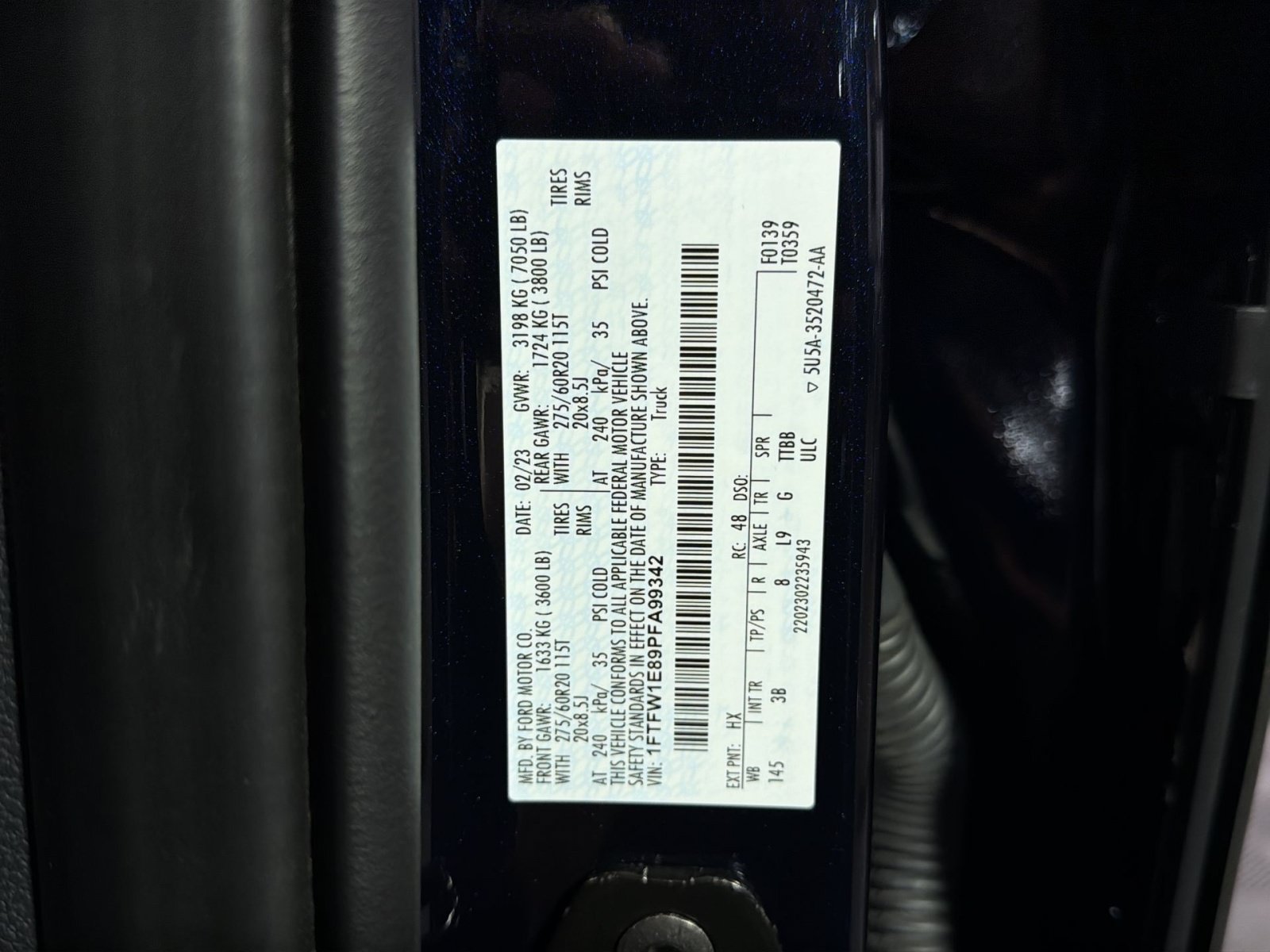 Certified 2023 Ford F150 Platinum w/ Equipment Group 701A High AWD/4WD image 39