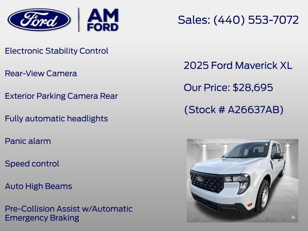 Certified 2025 Ford Maverick XL w/ 4K Tow Package AWD/4WD image 13