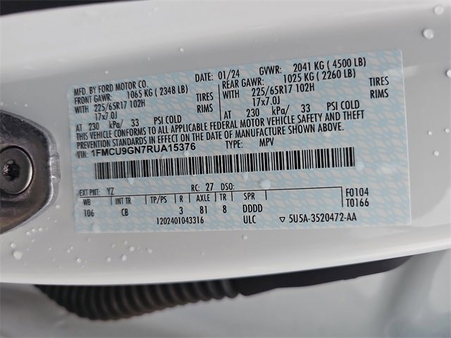 Certified 2024 Ford Escape Active image 32