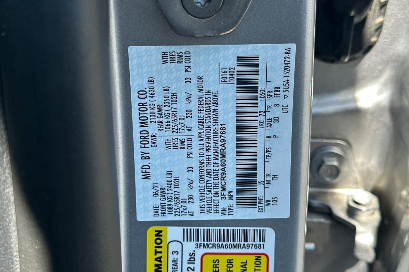 Certified 2021 Ford Bronco Sport image 27