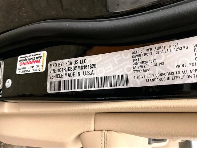 Used 2021 Jeep Grand Cherokee L Limited AWD/4WD image 34