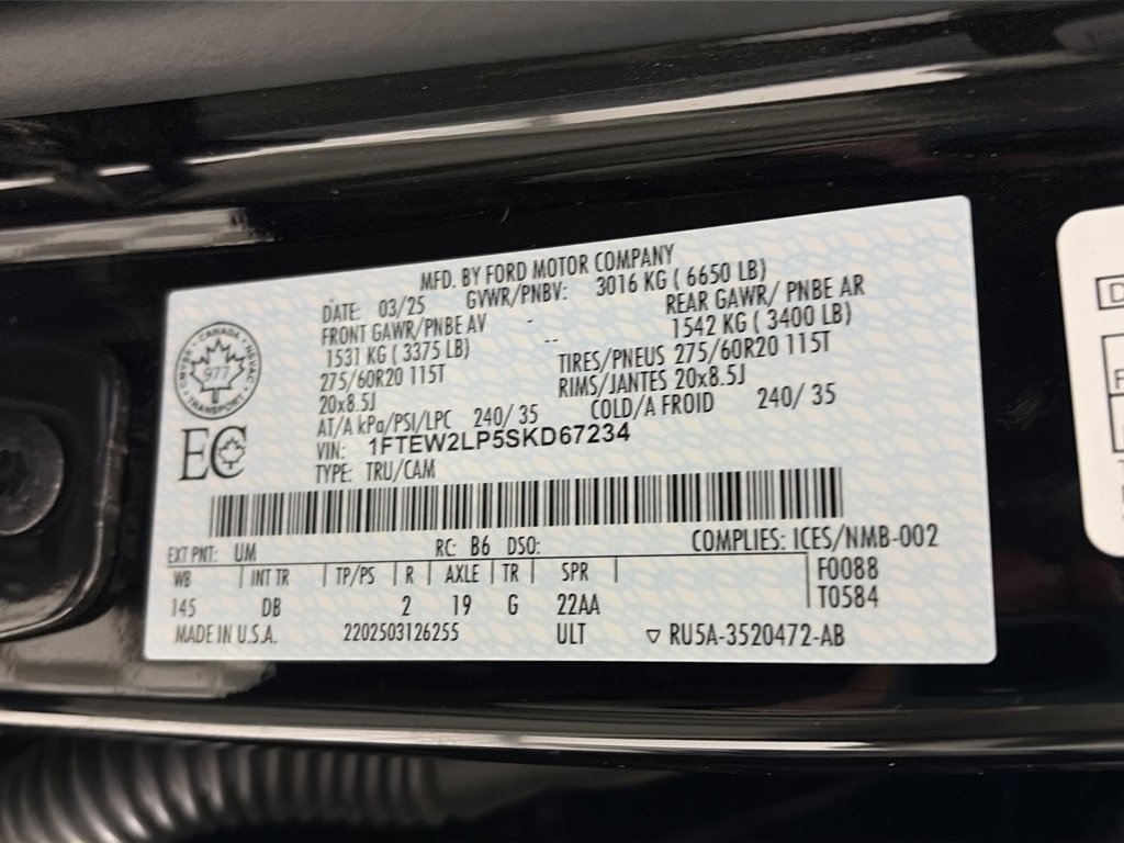 Certified 2025 Ford F150 STX w/ Equipment Group 200A Standard image 9