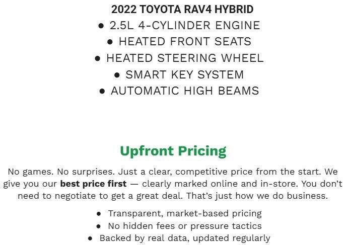 Used 2022 Toyota RAV4 XLE Premium AWD/4WD image 2