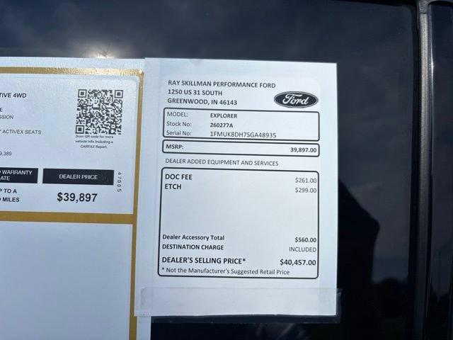 Certified 2025 Ford Explorer Active w/ Active Comfort Package AWD/4WD image 3